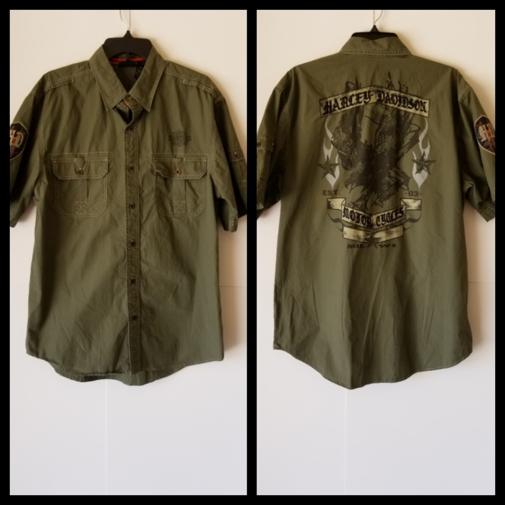 Harley Davidson Genuine Motor Clothing Sz Lg